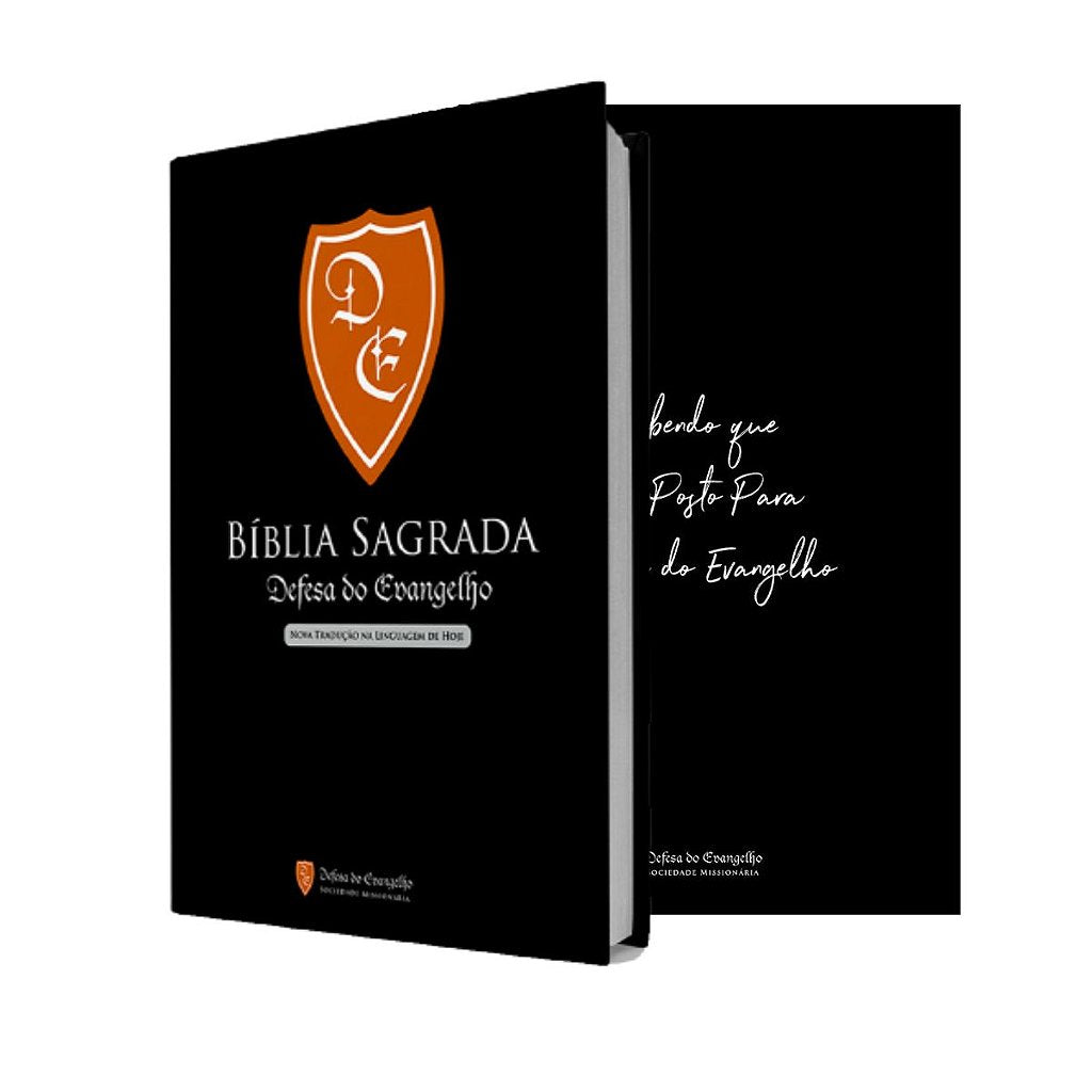 Bíblia Sagrada Escudo - NTLH e RA Defesa Do Evangelho – Livraria Defesa ...