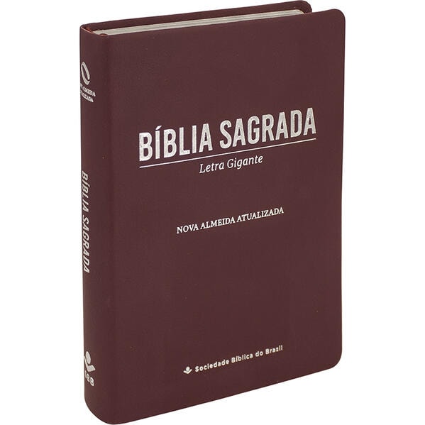 Bíblia NAA Letra Gigante Couro Sintético Vinho (SBB)