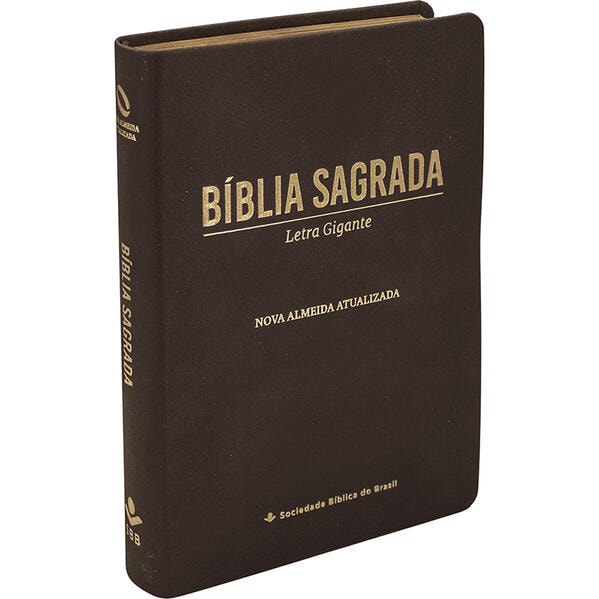 Bíblia NAA Letra Gigante Couro Sintético Marrom (SBB)