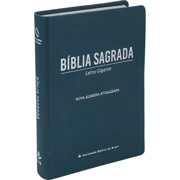 Bíblia NAA Letra Gigante Couro Sintético Azul (SBB)
